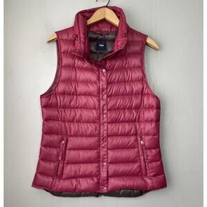 Gap Down Puffer Vest Size Small Pink Sleeveless Gilet Lightweight Packable 2010